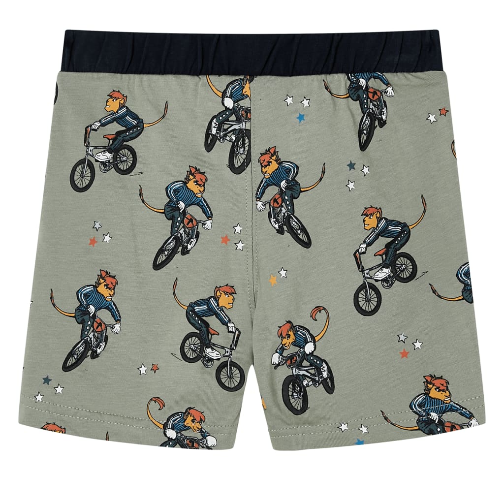 Πιτζάμα Παιδική Κοντομάνικη Ανοιχτό Χακί 104 - Pakobazaar