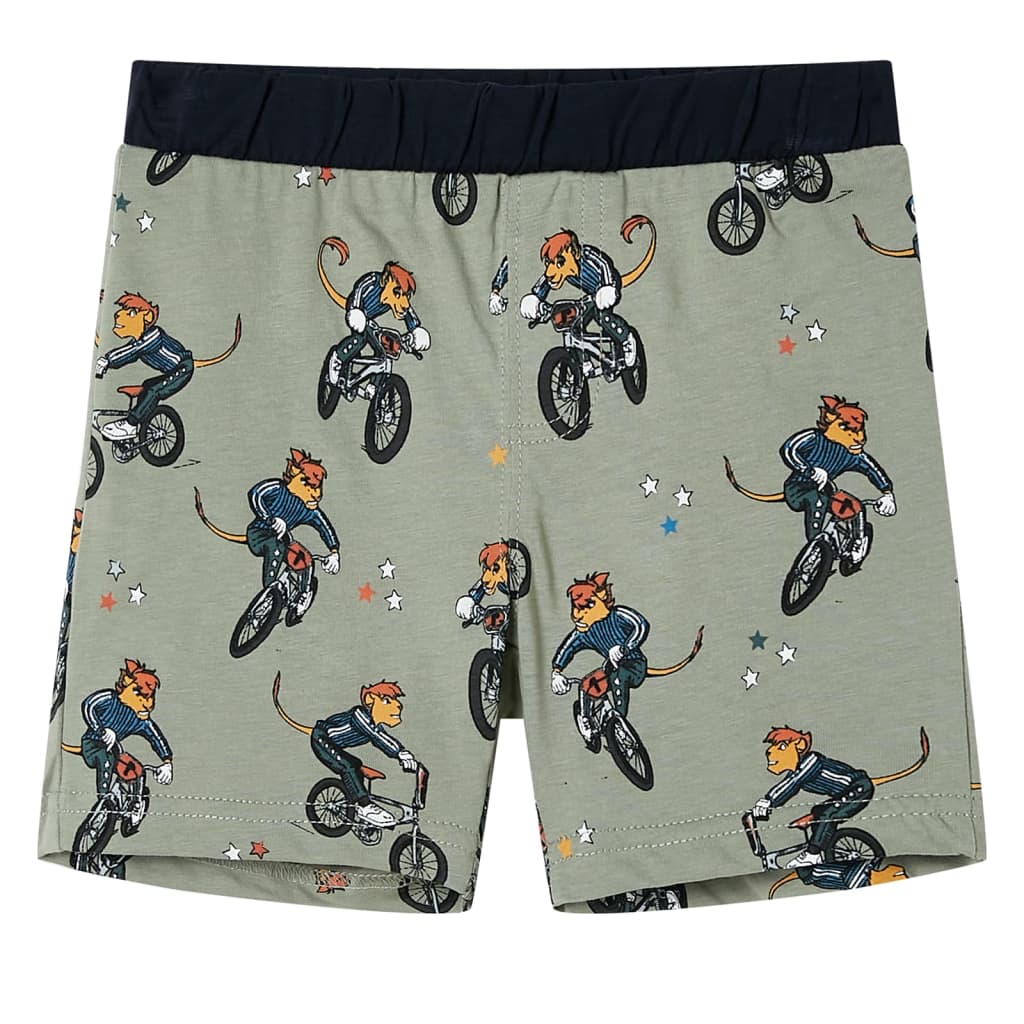 Πιτζάμα Παιδική Κοντομάνικη Ανοιχτό Χακί 116 - Pakobazaar