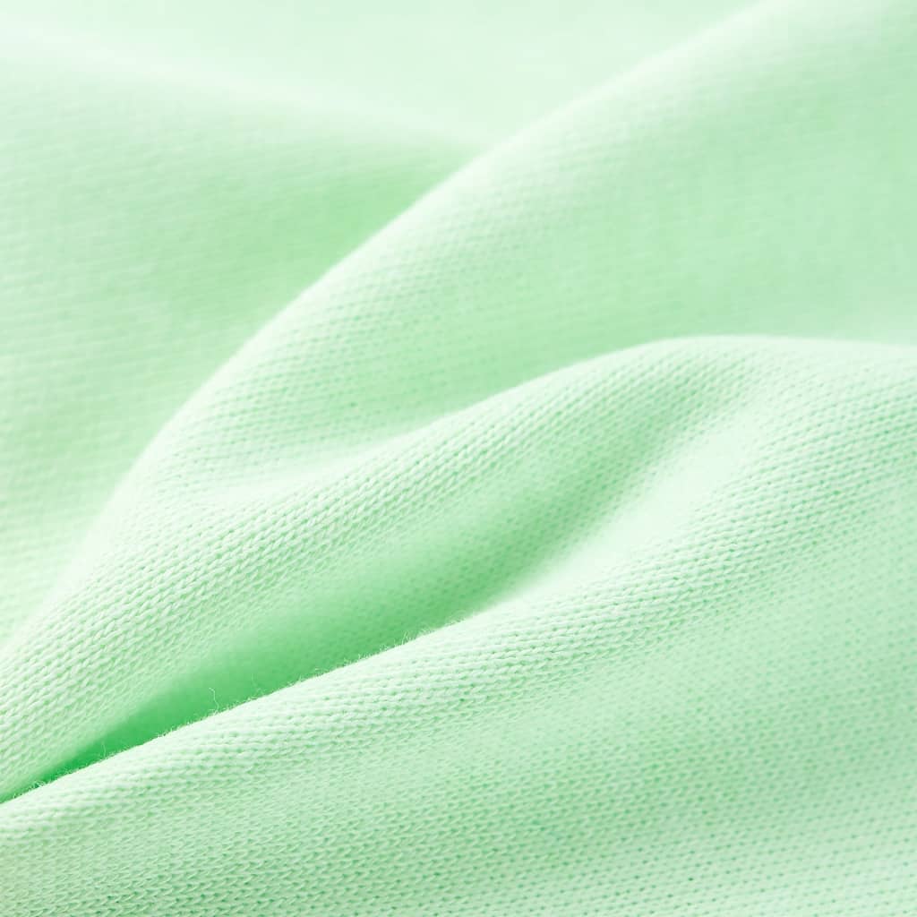 Ζακέτα Φούτερ Παιδική με Κουκούλα και Φερμουάρ Έντονο Πράσινο 116 - Pakobazaar