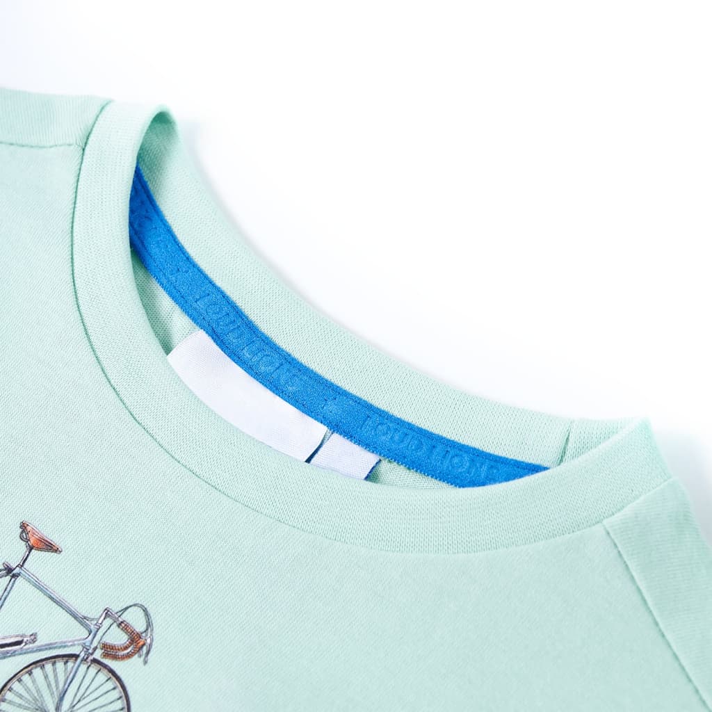 Μπλουζάκι Παιδικό Ανοιχτό Χρώμα Μέντας 128 - PAKOBAZAAR