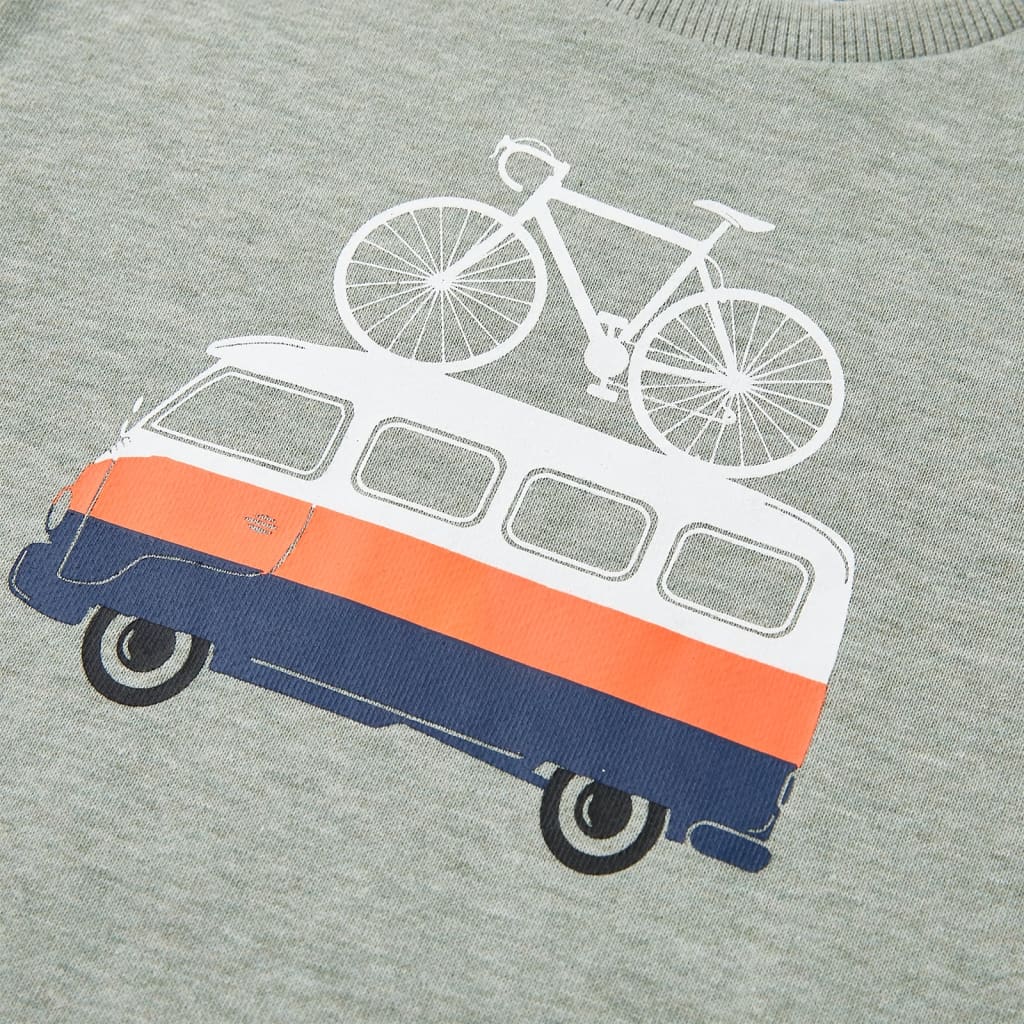 Φούτερ Παιδικό Ανοιχτό Χακί Μελανζέ 104 - PAKOBAZAAR