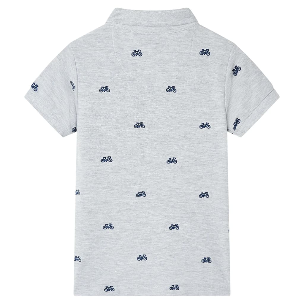 Μπλουζάκι Παιδικό Πόλο Γκρι Μελανζέ 104 - PAKOBAZAAR