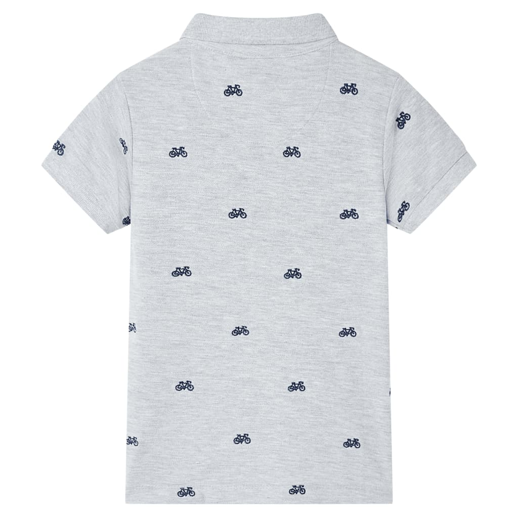 Μπλουζάκι Παιδικό Πόλο Γκρι Μελανζέ 140 - PAKOBAZAAR