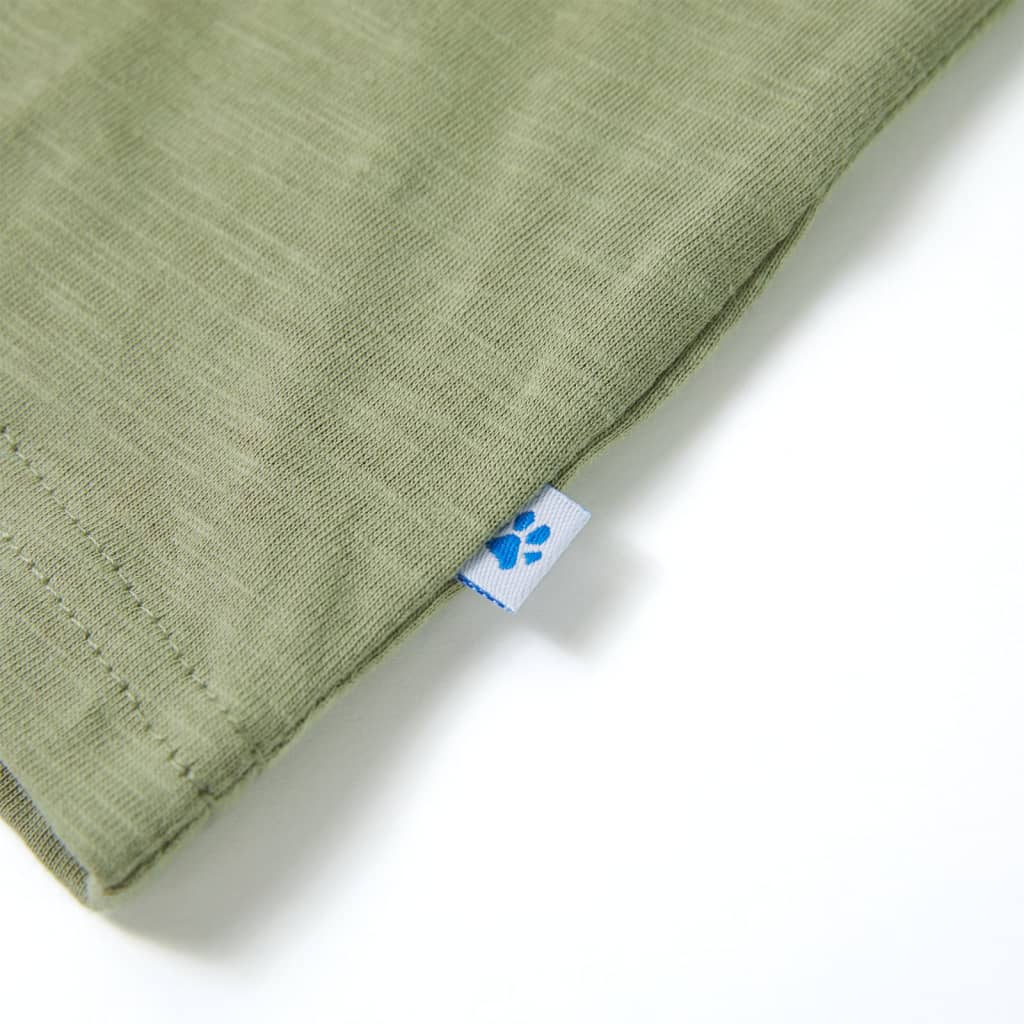 Μπλουζάκι Παιδικό Κοντομάνικο Ανοιχτό Χακί 104 - PAKOBAZAAR