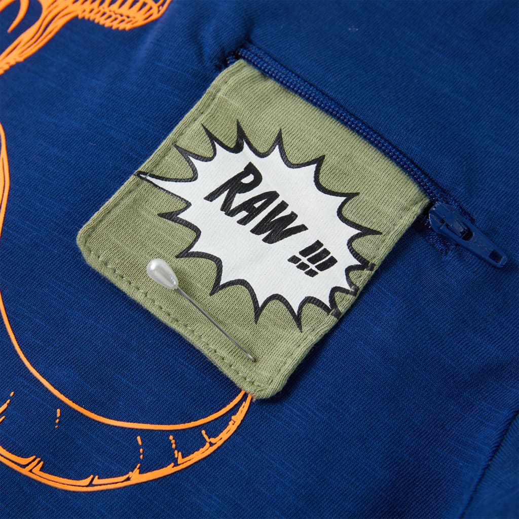 Μπλουζάκι Παιδικό Κοντομάνικο Σκούρο Μπλε 128 - PAKOBAZAAR