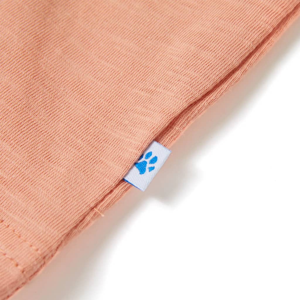 Μπλουζάκι Παιδικό Κοντομάνικο Ανοιχτό Πορτοκαλί 128 - PAKOBAZAAR