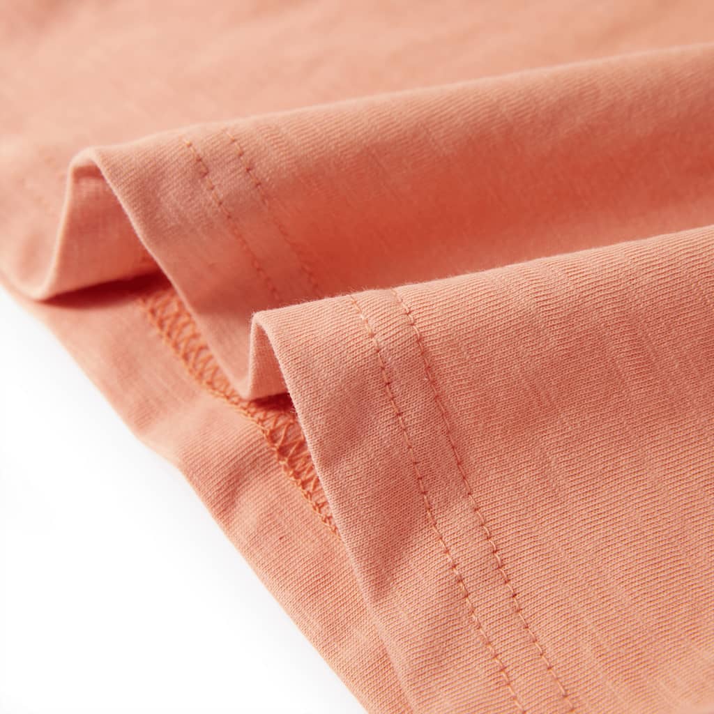 Μπλουζάκι Παιδικό Κοντομάνικο Ανοιχτό Πορτοκαλί 128 - PAKOBAZAAR