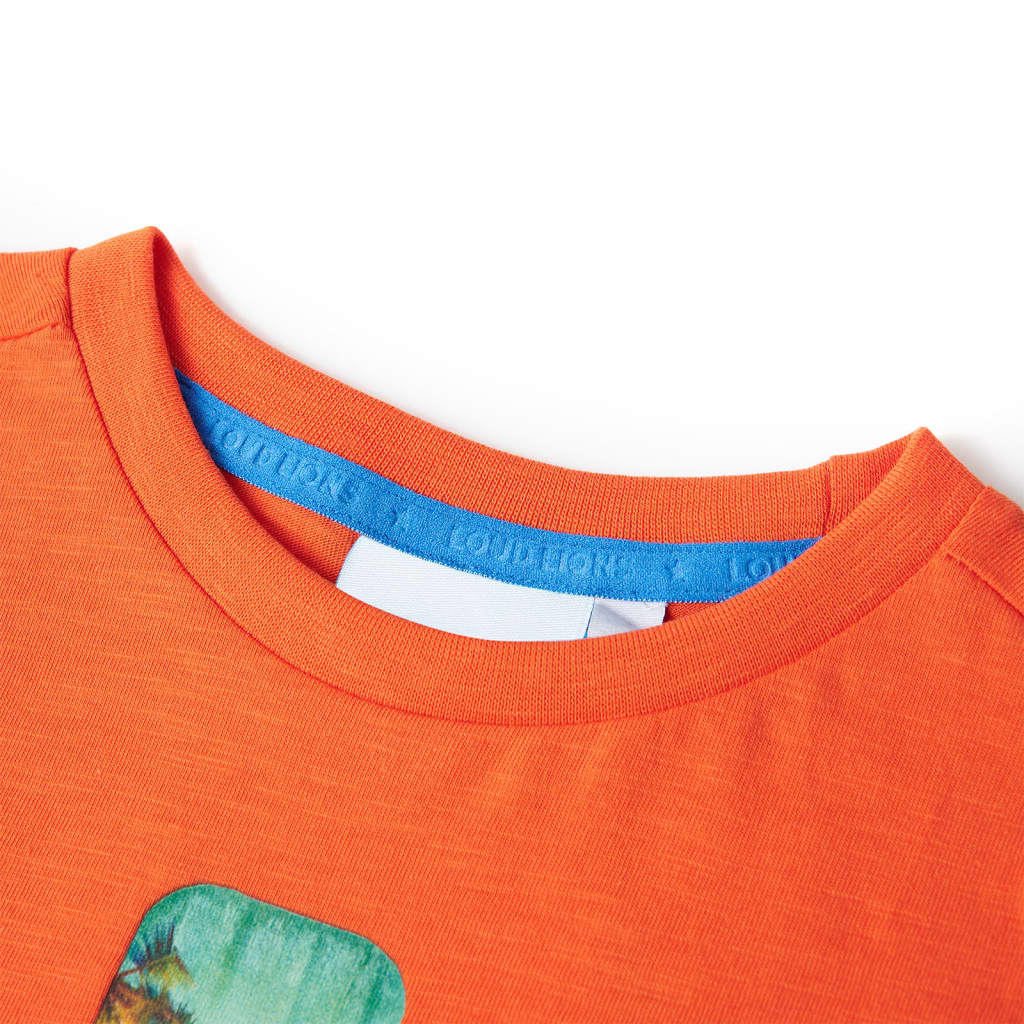 Μπλουζάκι Παιδικό Σκούρο Πορτοκαλί 116