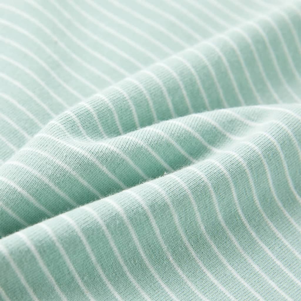 Μπλουζάκι Παιδικό με Ρίγες Ανοιχτό Χρώμα Μέντας 116 - PAKOBAZAAR