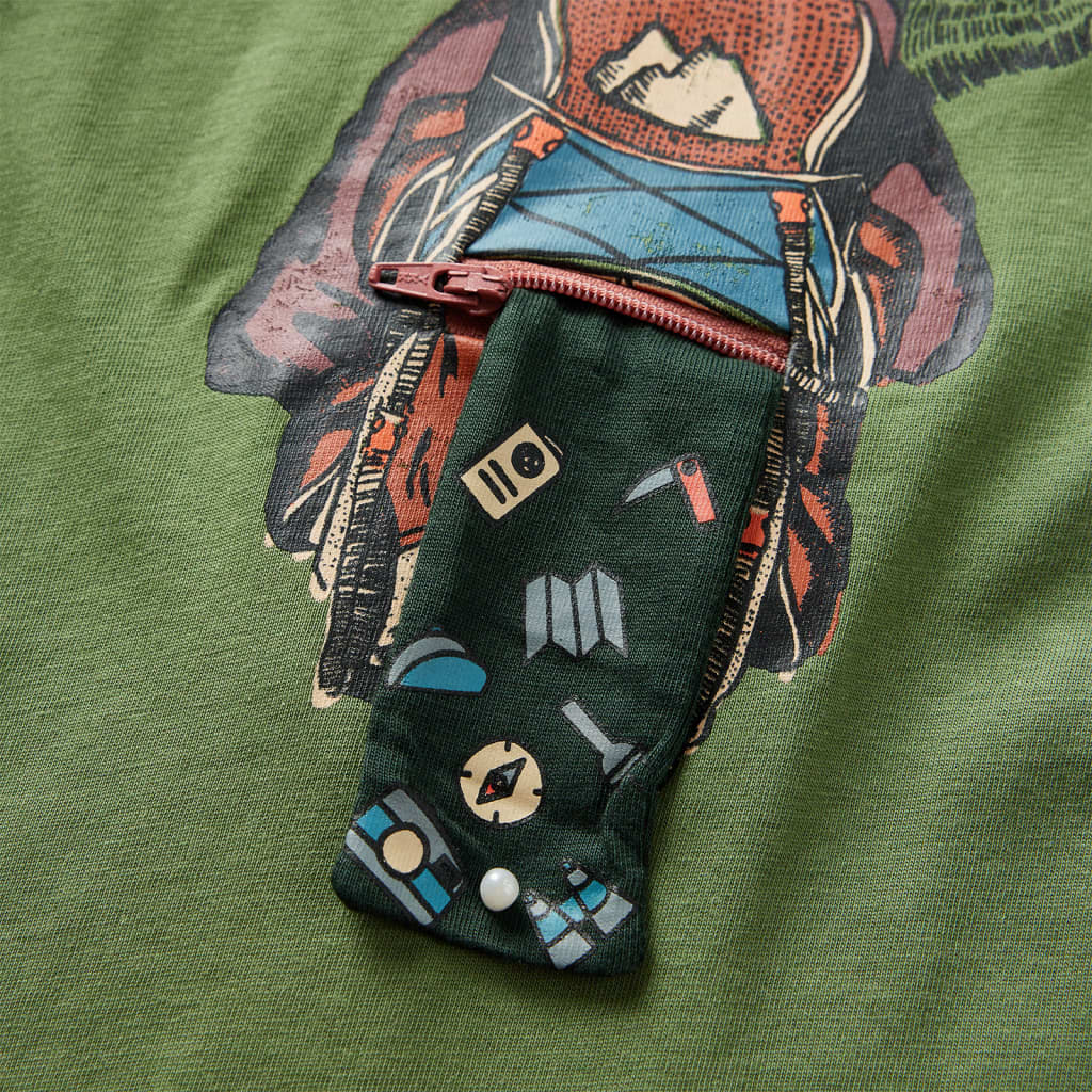 Μπλουζάκι Παιδικό Μακρυμάνικο Ανοιχτό Χακί 116 - PAKOBAZAAR