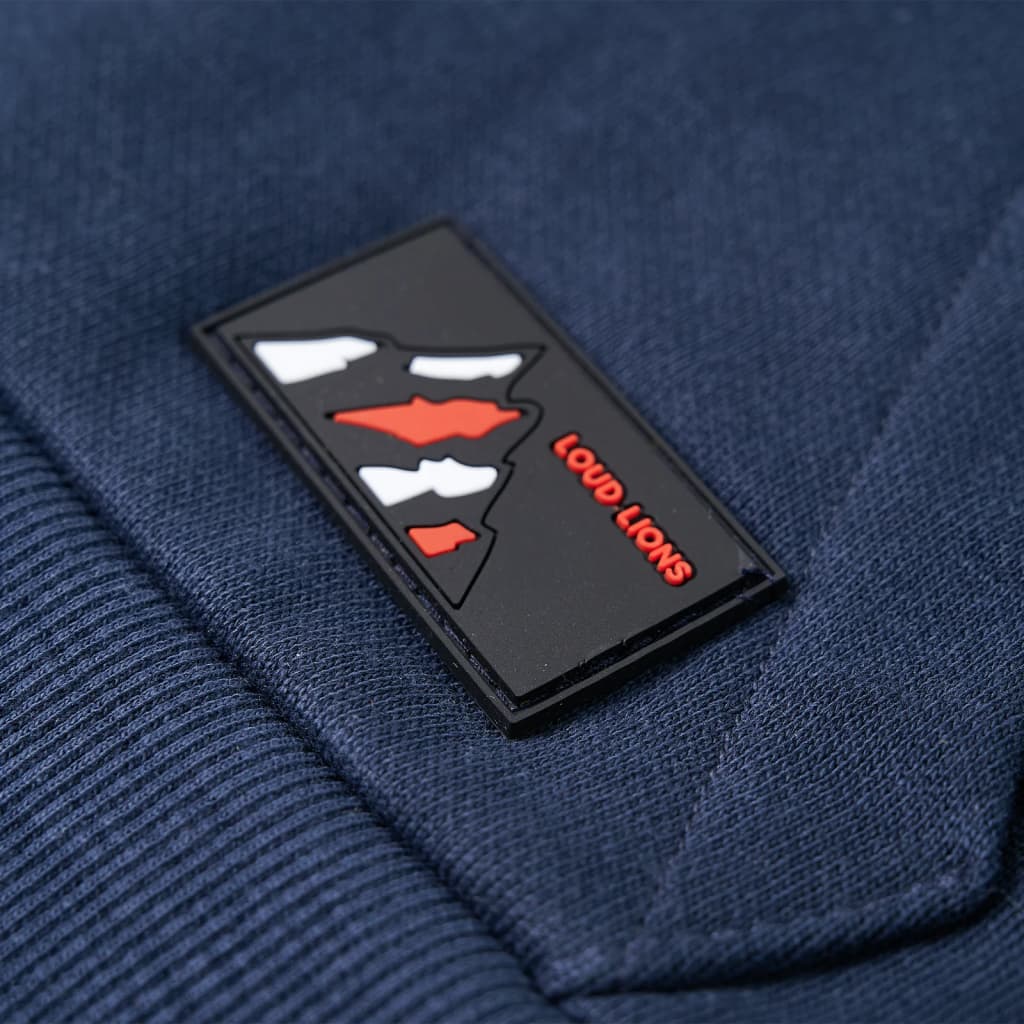 Φούτερ Παιδικό με Κουκούλα Ναυτικό Μπλε Μελανζέ & Πορτοκαλί 92 - PAKOBAZAAR