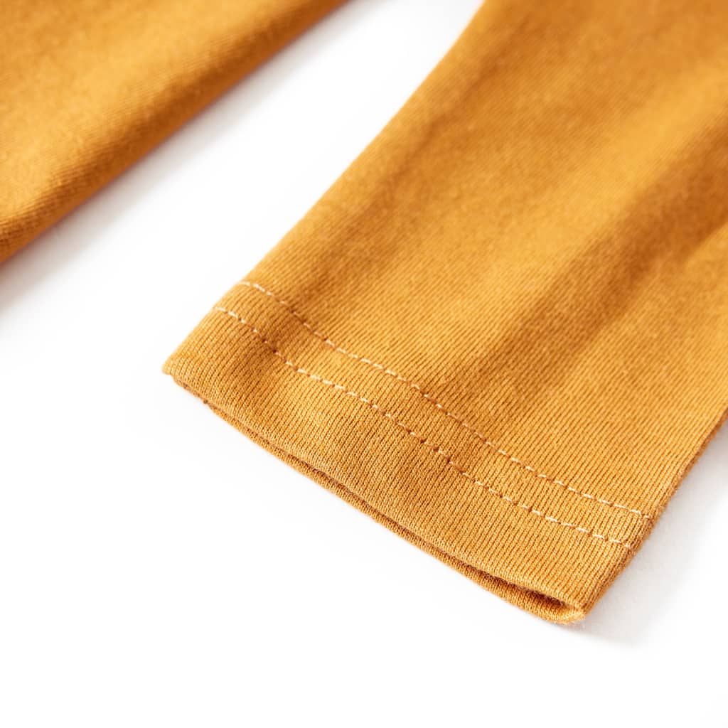 Μπλουζάκι Παιδικό Μακρυμάνικο Σκούρα Ώχρα 92 - PAKOBAZAAR