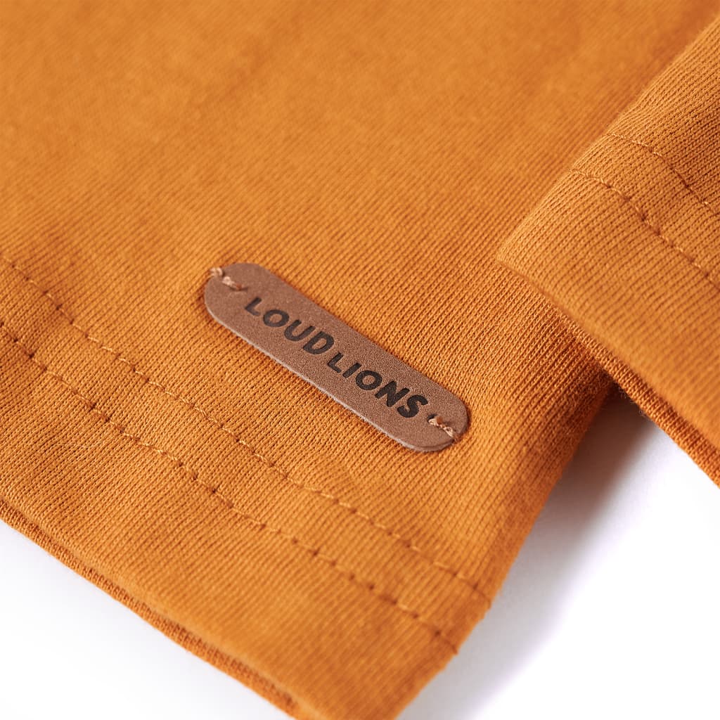 Μπλουζάκι Παιδικό Μακρυμάνικο Σκούρα Ώχρα 104 - PAKOBAZAAR