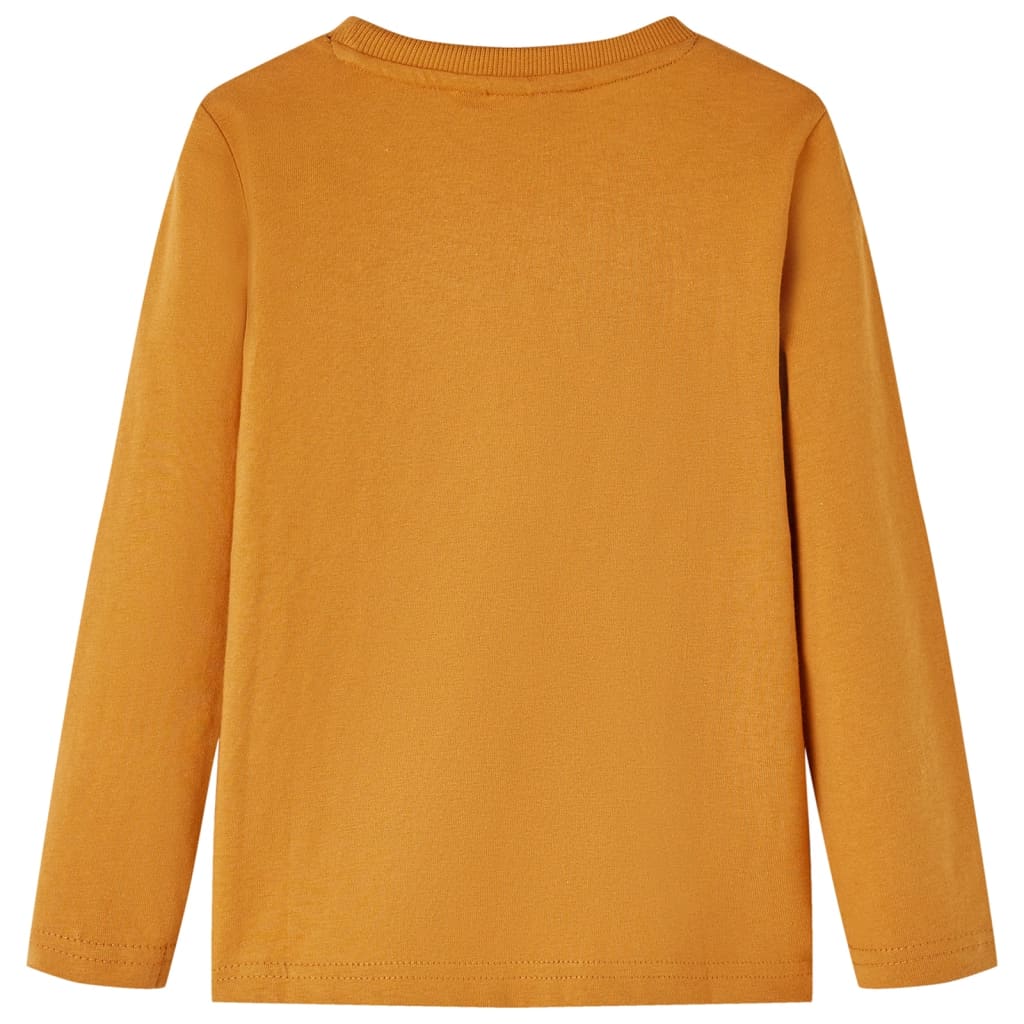 Μπλουζάκι Παιδικό Μακρυμάνικο Σκούρα Ώχρα 92