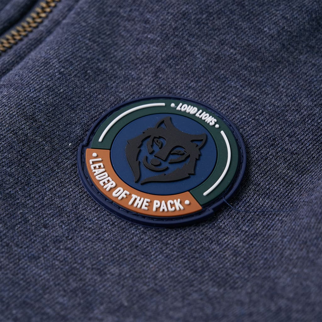 Ζακέτα Φούτερ Παιδική με Κουκούλα/Φερμουάρ Σκούρο Μπλε Μελανζέ 116 - PAKOBAZAAR