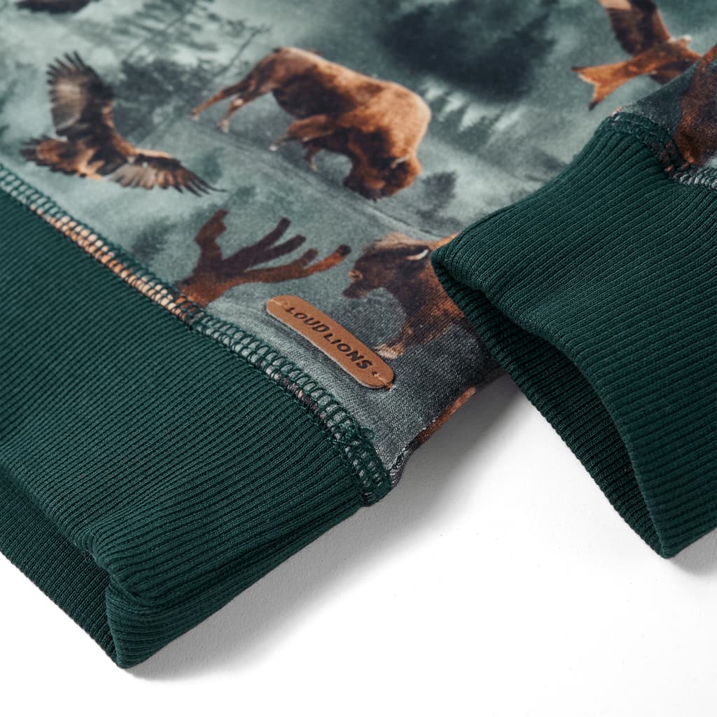 Φούτερ Παιδικό Σκούρο Πράσινο 128 - PAKOBAZAAR