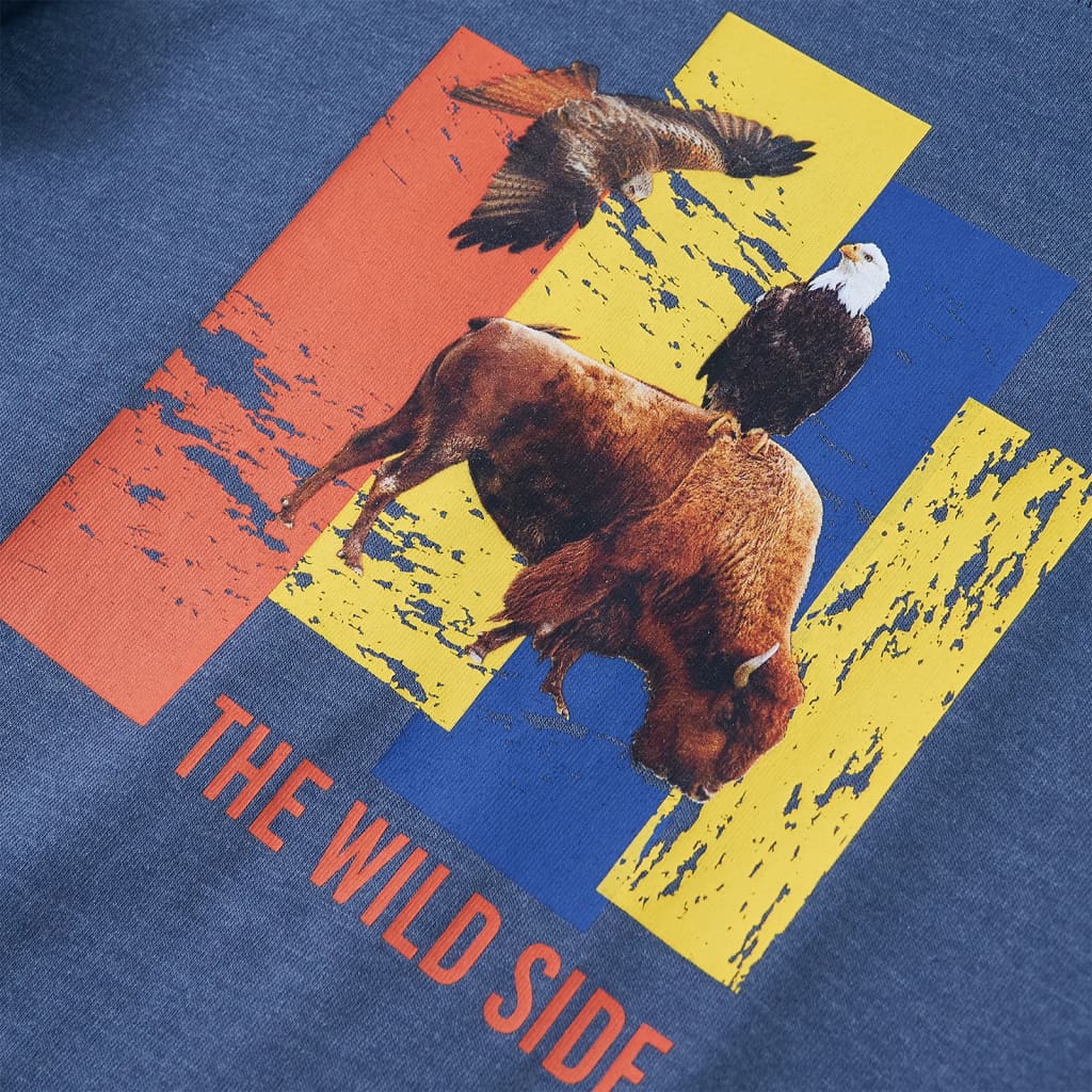 Μπλουζάκι Παιδικό Μακρυμάνικο Μπλε Μελανζέ 140 - PAKOBAZAAR