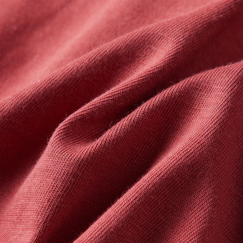 Μπλουζάκι Παιδικό Μακρυμάνικο Χρώμα Burnt Red 116 - PAKOBAZAAR