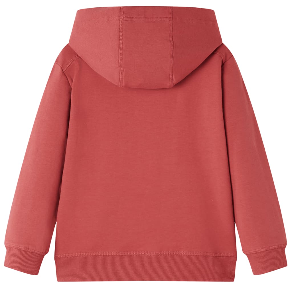 Φούτερ Παιδικό με Κουκούλα Burnt Red 92