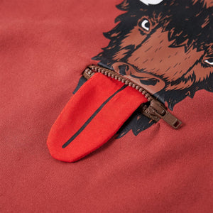 Φούτερ Παιδικό με Κουκούλα Burnt Red 92