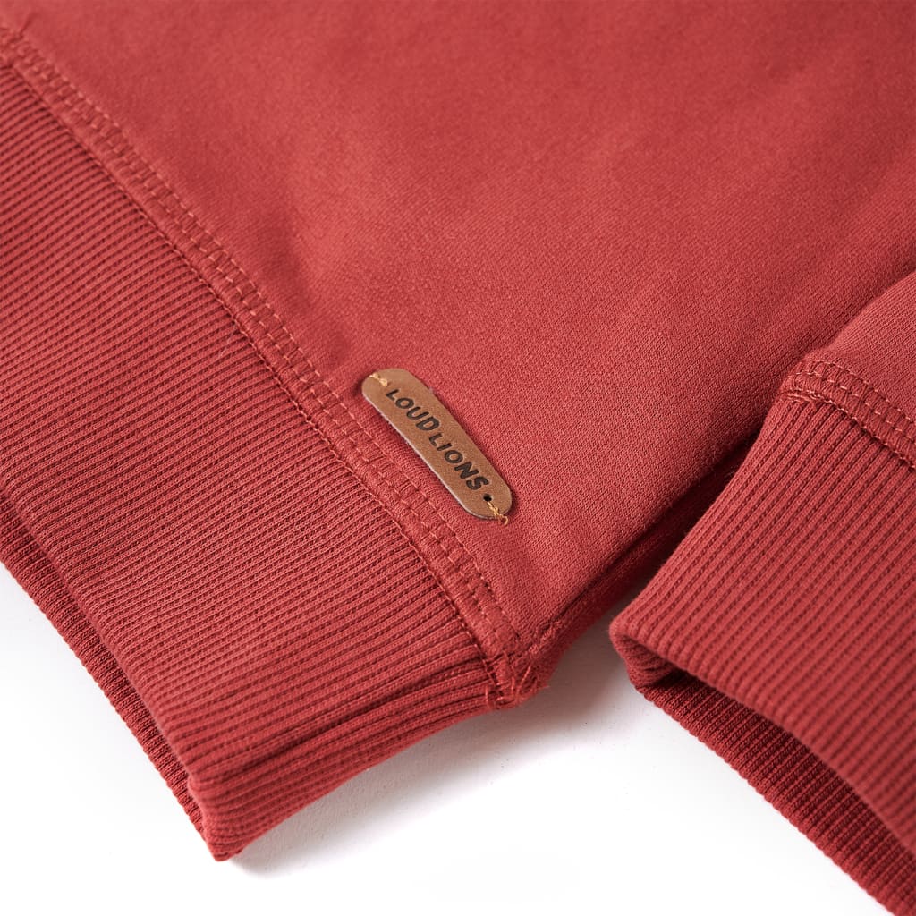 Φούτερ Παιδικό με Κουκούλα Burnt Red 92