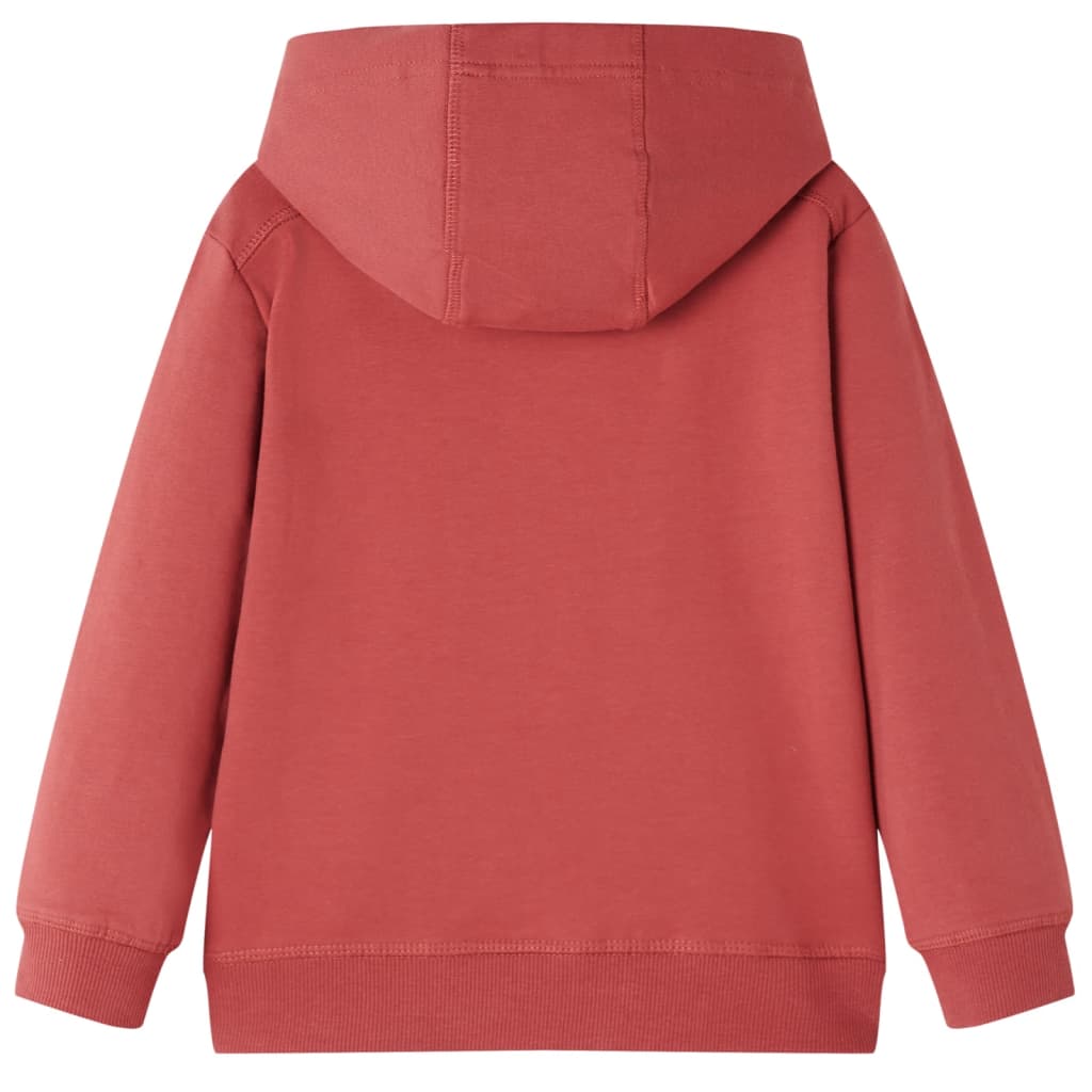 Φούτερ Παιδικό με Κουκούλα Burnt Red 116
