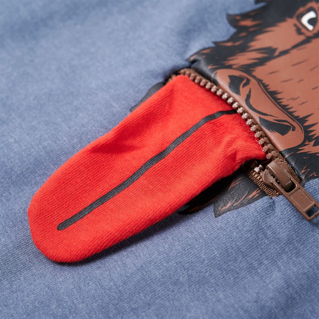 Φούτερ Παιδικό με Κουκούλα Μπλε Μελανζέ 104 - PAKOBAZAAR