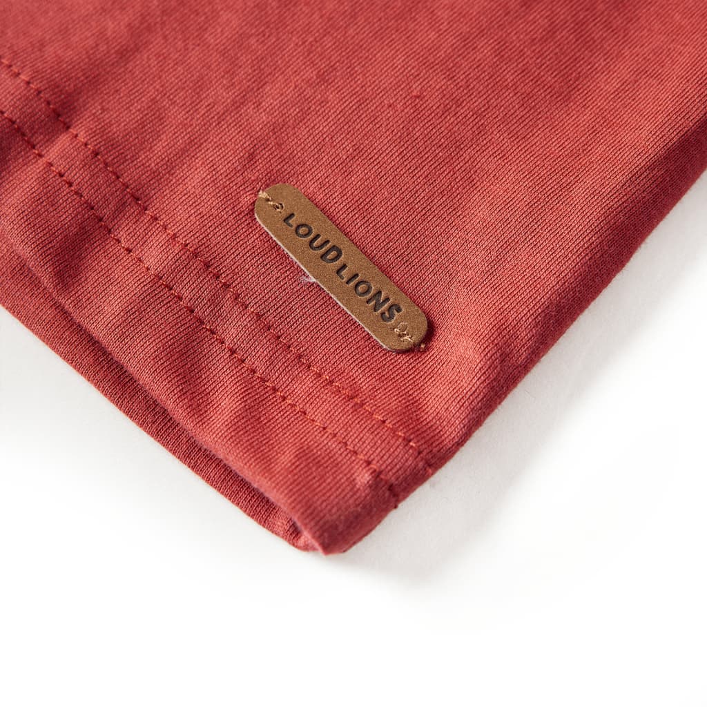Μπλουζάκι Παιδικό Μακρυμάνικο Burnt Red Χρώμα 104