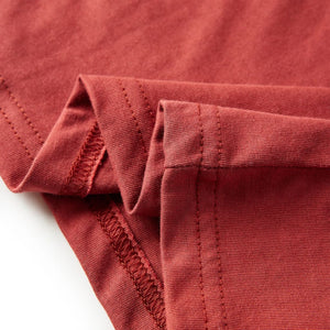 Μπλουζάκι Παιδικό Μακρυμάνικο Χρώμα Burnt Red 128 - PAKOBAZAAR