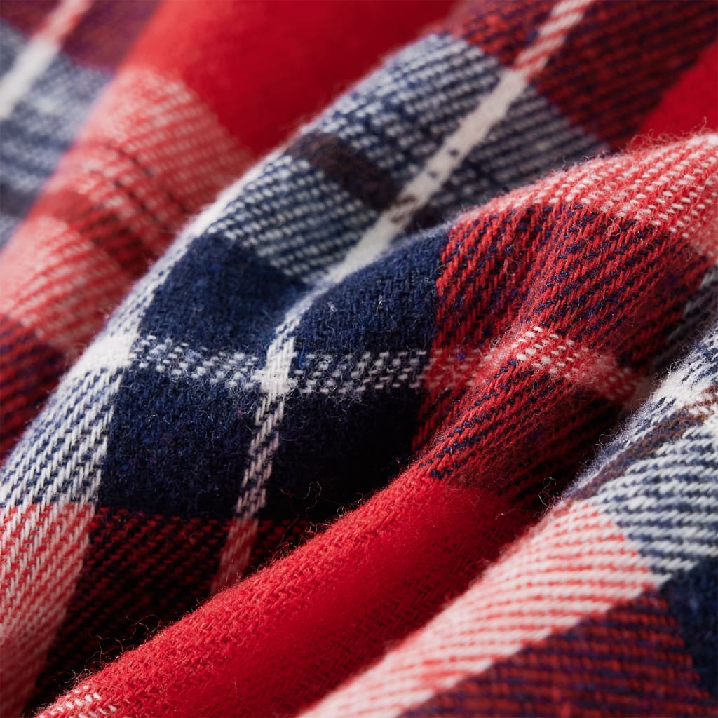 Πουκάμισο Καρό Παιδικό Κόκκινο και Ναυτικό Μπλε 92 - PAKOBAZAAR