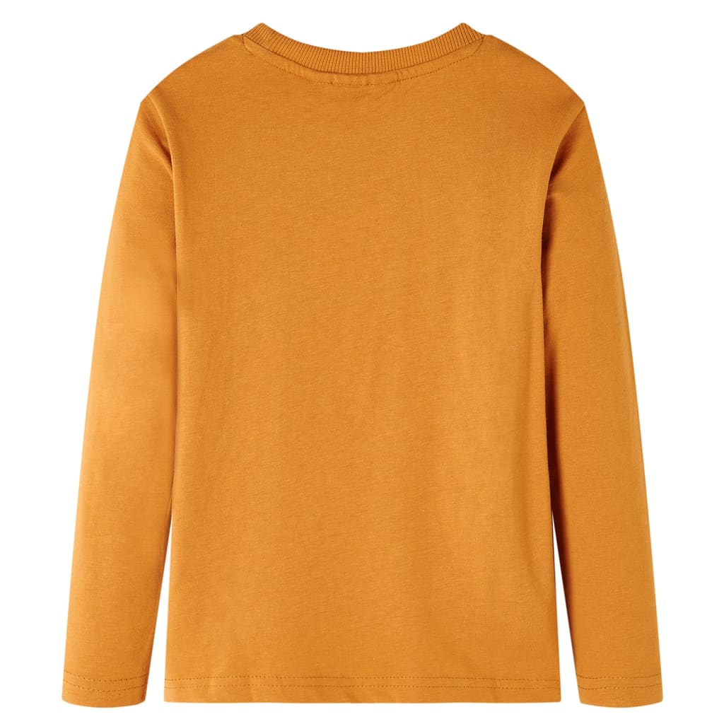 Μπλουζάκι Παιδικό Μακρυμάνικο Σκούρα Ώχρα 104 - PAKOBAZAAR