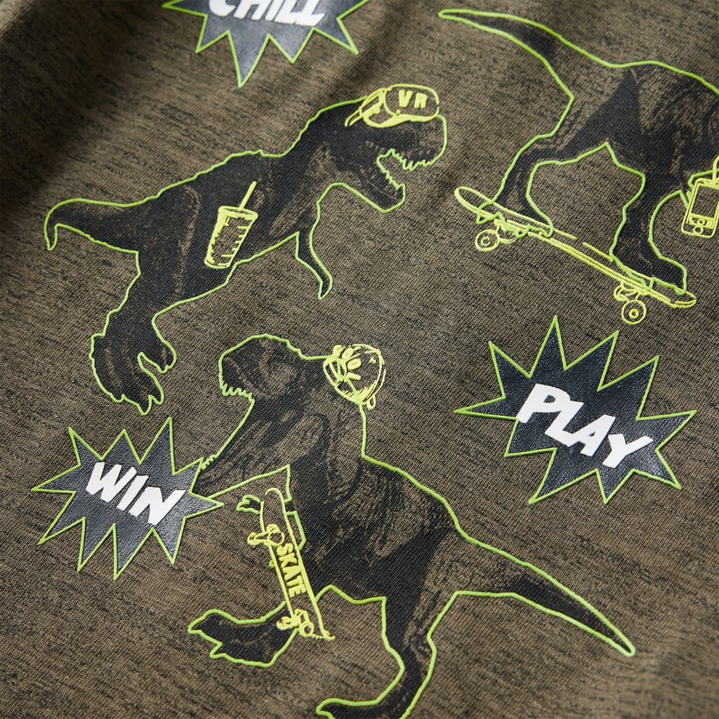 Μπλουζάκι Παιδικό Μακρυμάνικο Σκούρο Χακί Μελανζέ 104 - PAKOBAZAAR