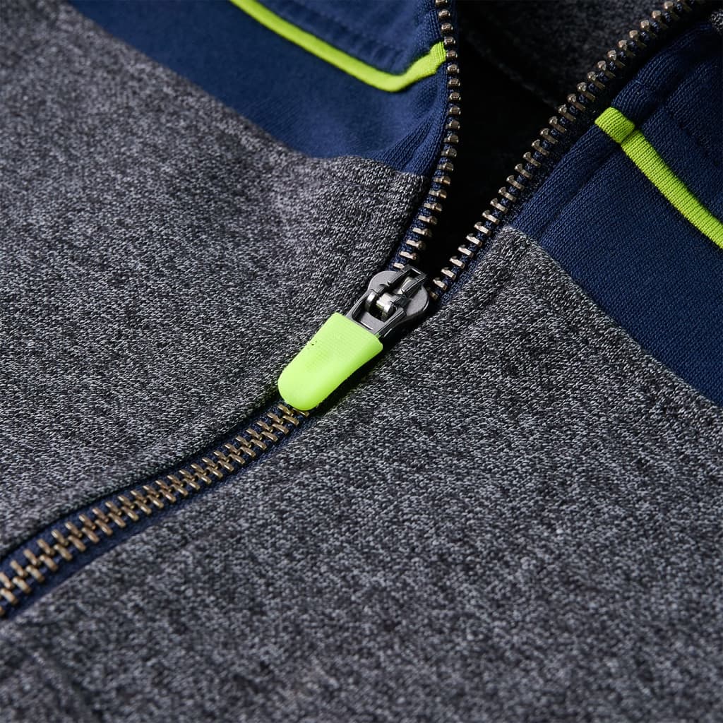 Ζακέτα Φούτερ Παιδική με Κουκούλα Γκρι Μελανζέ 92 - PAKOBAZAAR