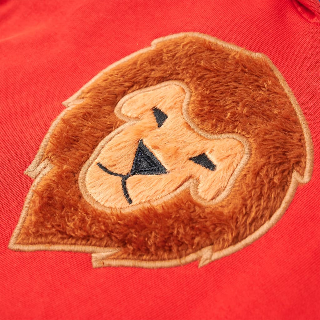 Φούτερ Παιδικό με Κουκούλα Κόκκινο 128 - PAKOBAZAAR