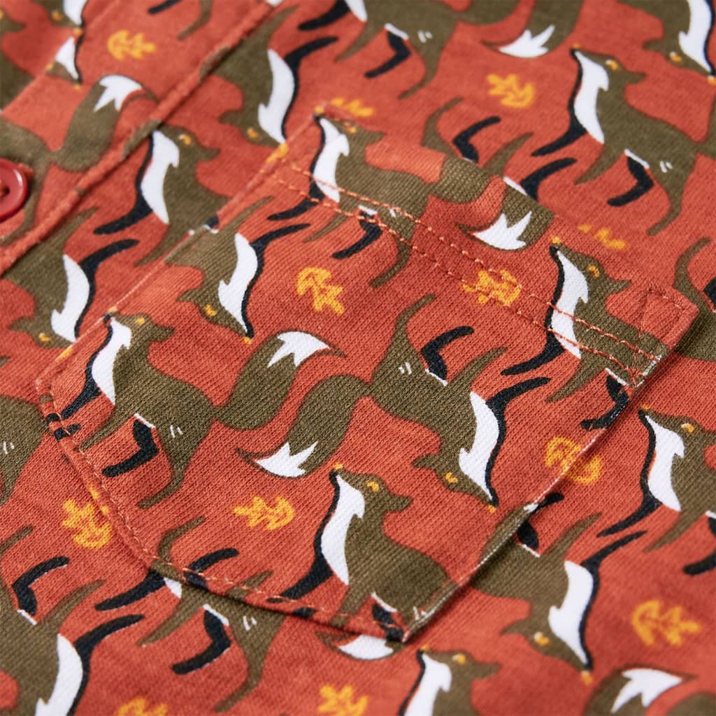 Πουκάμισο Παιδικό Ανοιχτό Χρώμα Σκουριάς 104 - PAKOBAZAAR