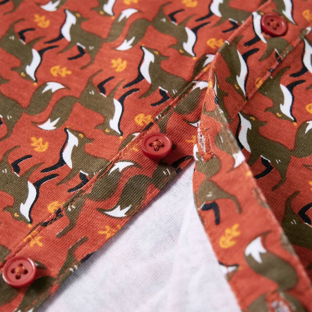 Πουκάμισο Παιδικό Ανοιχτό Χρώμα Σκουριάς 104 - PAKOBAZAAR