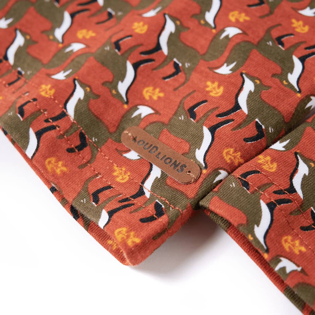 Πουκάμισο Παιδικό Ανοιχτό Χρώμα Σκουριάς 128 - PAKOBAZAAR