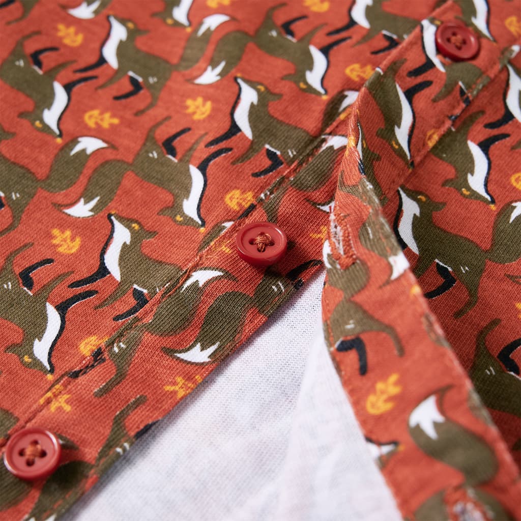 Πουκάμισο Παιδικό Ανοιχτό Χρώμα Σκουριάς 128 - PAKOBAZAAR