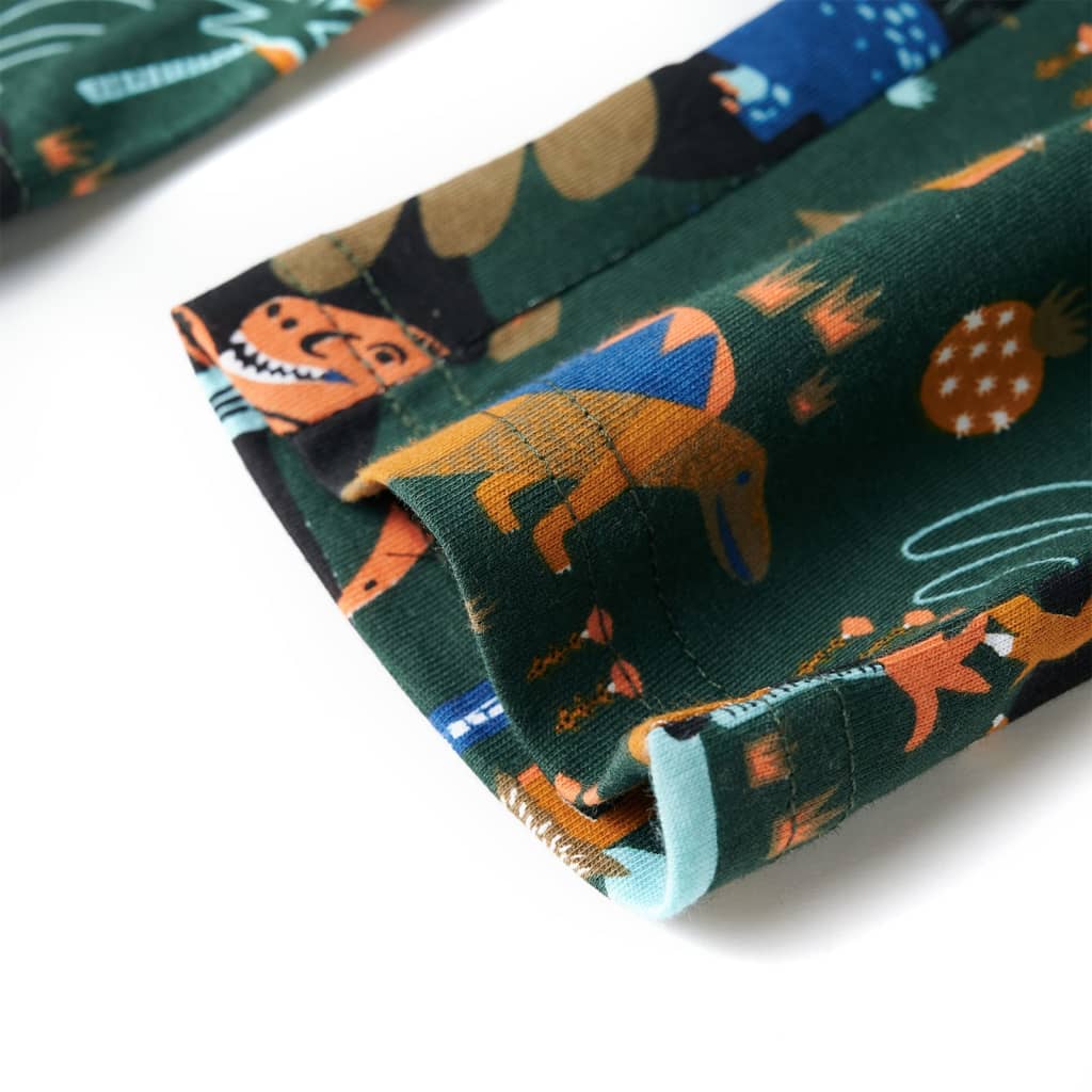 Πιτζάμα Παιδική Μακρυμάνικη Σκούρο Πράσινο 116 - PAKOBAZAAR