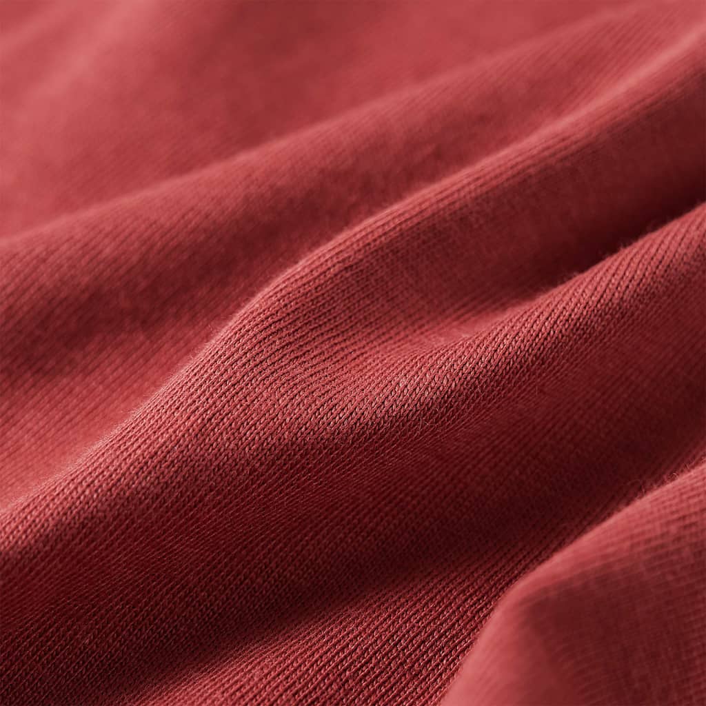 Μπλουζάκι Παιδικό Μακρυμάνικο Burnt Red Χρώμα 104 - PAKOBAZAAR