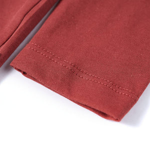 Μπλουζάκι Παιδικό Μακρυμάνικο Χρώμα Burnt Red 116 - PAKOBAZAAR