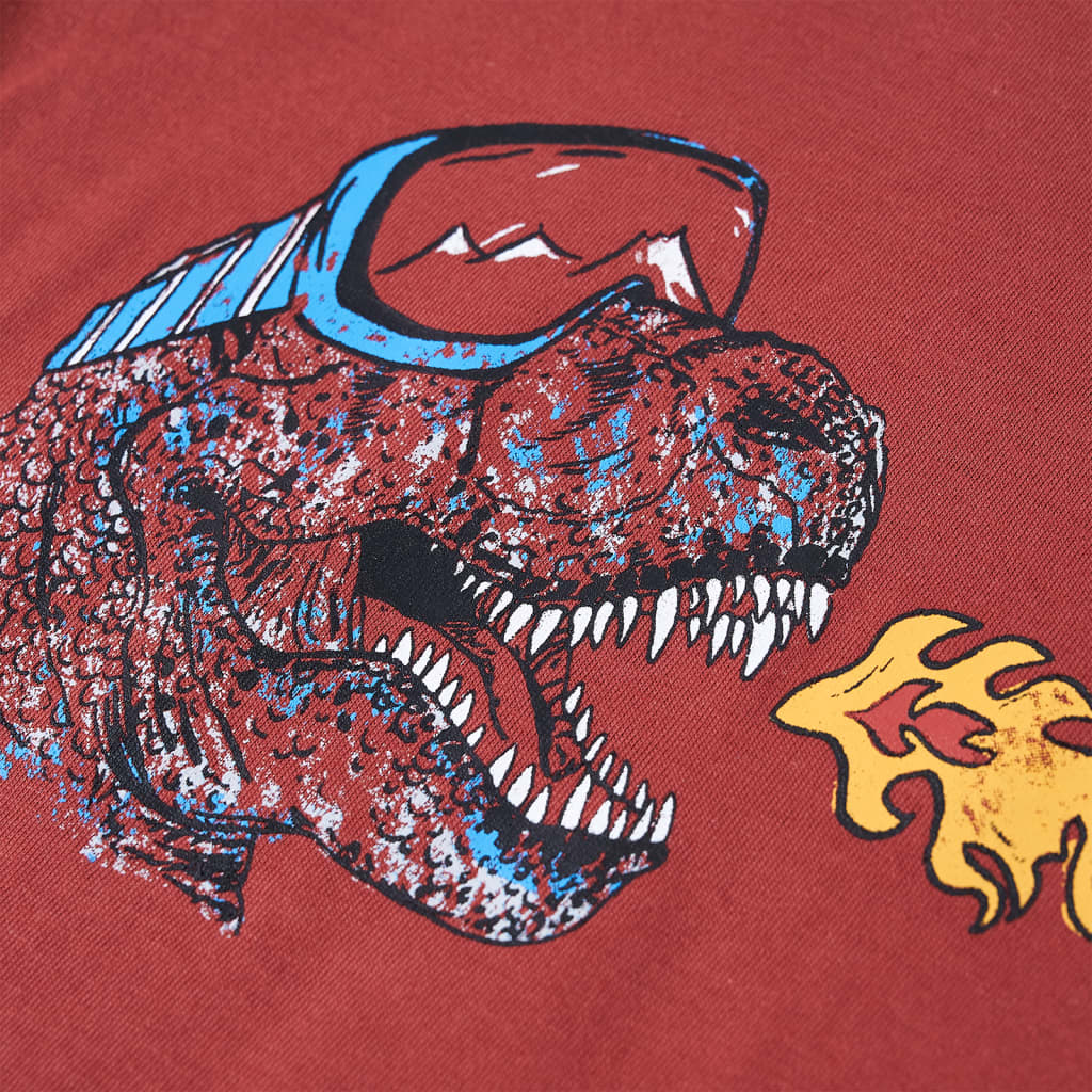 Μπλουζάκι Παιδικό Μακρυμάνικο Χρώμα Burnt Red 128 - PAKOBAZAAR