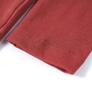 Μπλουζάκι Παιδικό Μακρυμάνικο Χρώμα Burnt Red 128 - PAKOBAZAAR