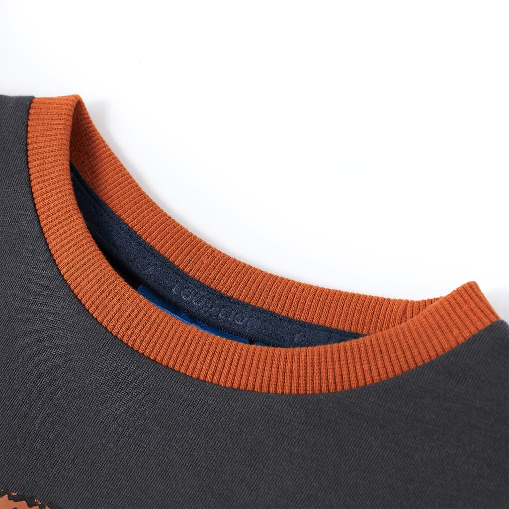 Μπλουζάκι Παιδικό Μακρυμάνικο Ανθρακί 104 - PAKOBAZAAR