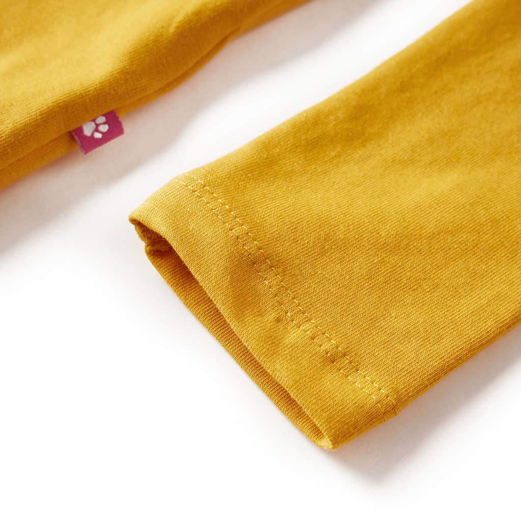 Μπλουζάκι Παιδικό Μακρυμάνικο Σκούρα Ώχρα 104 - PAKOBAZAAR