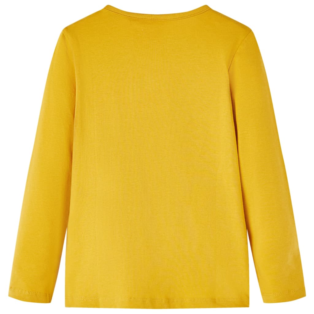 Μπλουζάκι Παιδικό Μακρυμάνικο Σκούρα Ώχρα 128 - PAKOBAZAAR