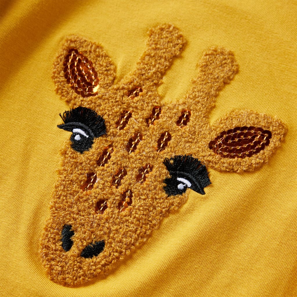 Μπλουζάκι Παιδικό Μακρυμάνικο Σκούρα Ώχρα 128 - PAKOBAZAAR