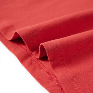 Μπλουζάκι Παιδικό Μακρυμάνικο Burnt Red Χρώμα 92 - PAKOBAZAAR