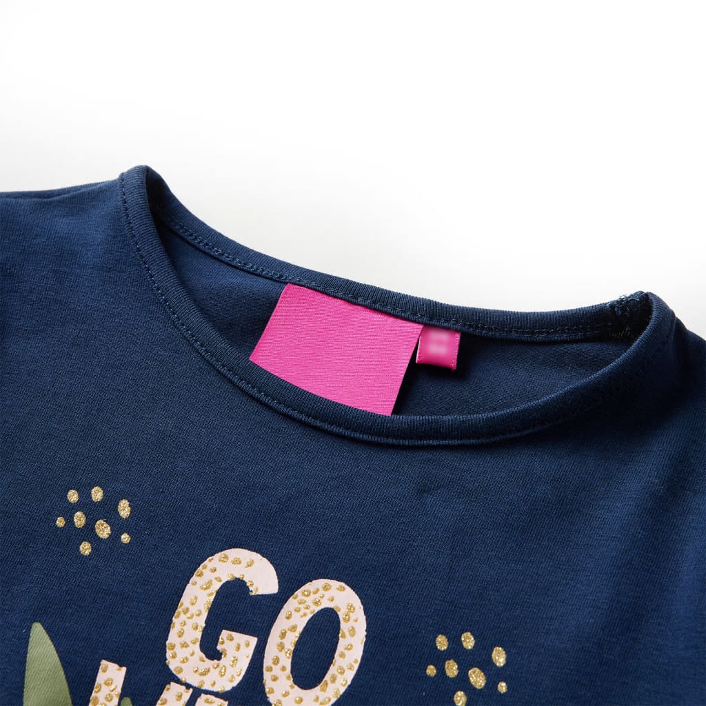 Μπλουζάκι Παιδικό Μακρυμάνικο Ναυτικό Μπλε 116 - Pakobazaar