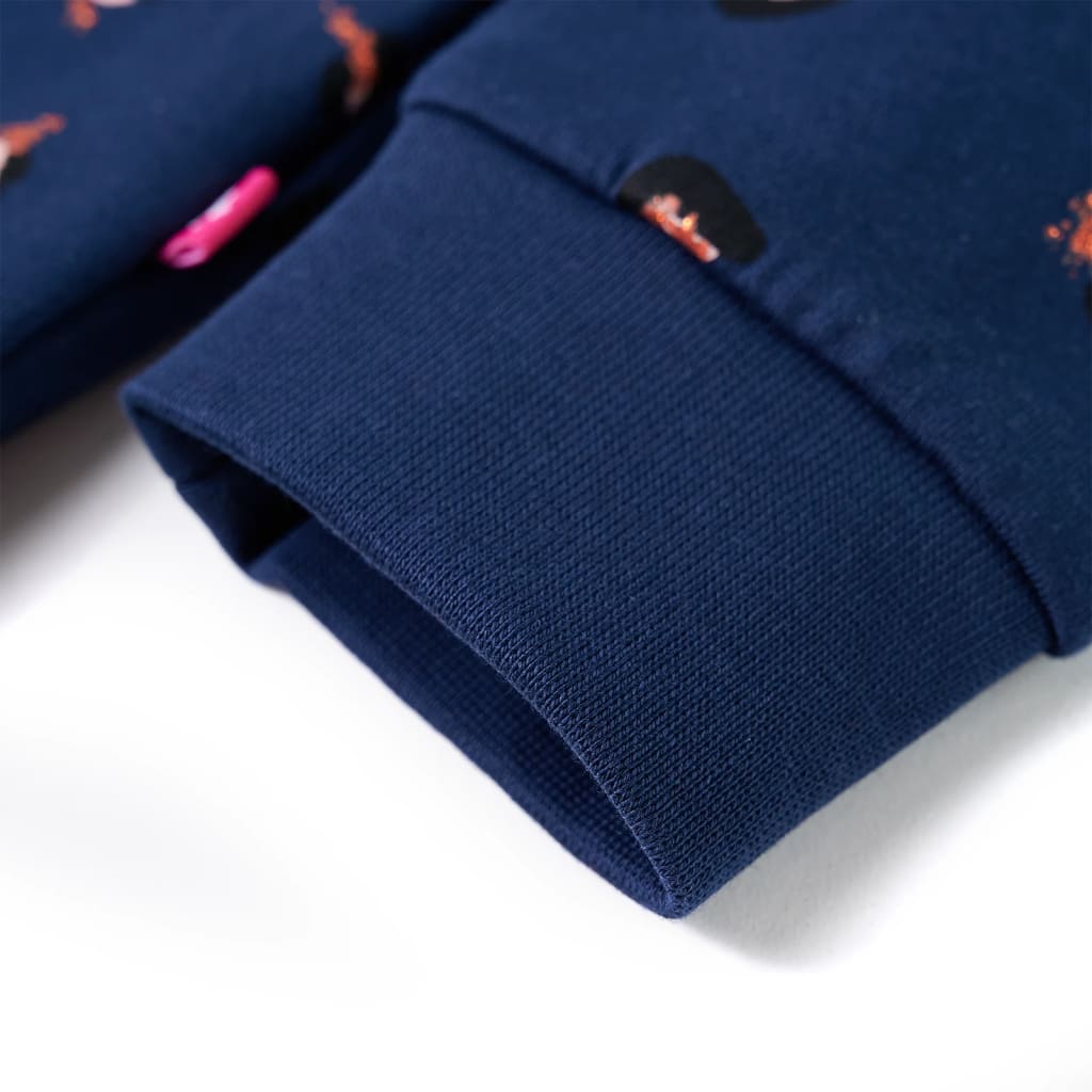 Φούτερ Παιδικό με Κουκούλα Σκούρο Μπλε 92 - PAKOBAZAAR